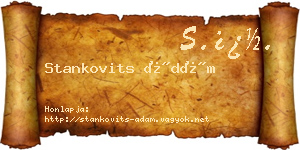 Stankovits Ádám névjegykártya